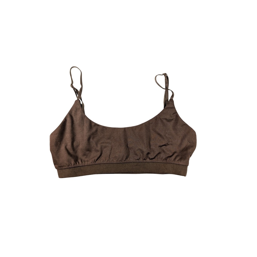 Princess Polly Bralette Women Size 4 Brown Adjustable Strap Scoop Neck Crop Top